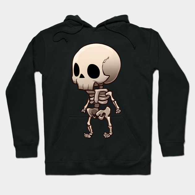 Skeletoon Chibi - Made by AI Hoodie by Nerd.com